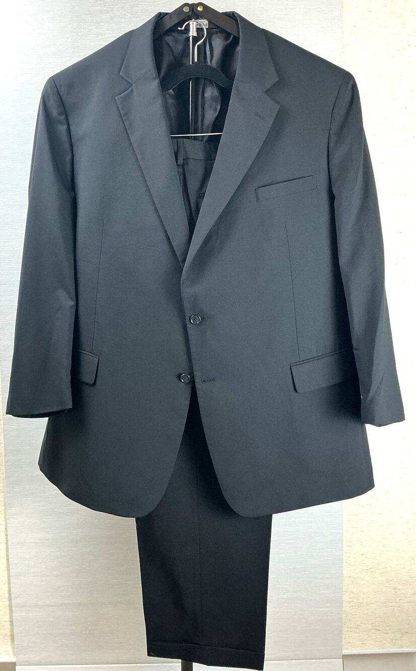Jos. A. Bank Black Wool Suit 56L Big & Tall Trousers Pants 42W 30L Pleated